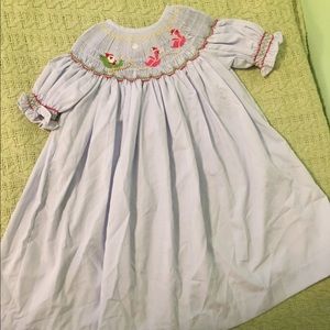 Santa flamingo dress